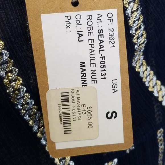 APC  Dress One Shoulder Blue size Small - Picture 6 of 6